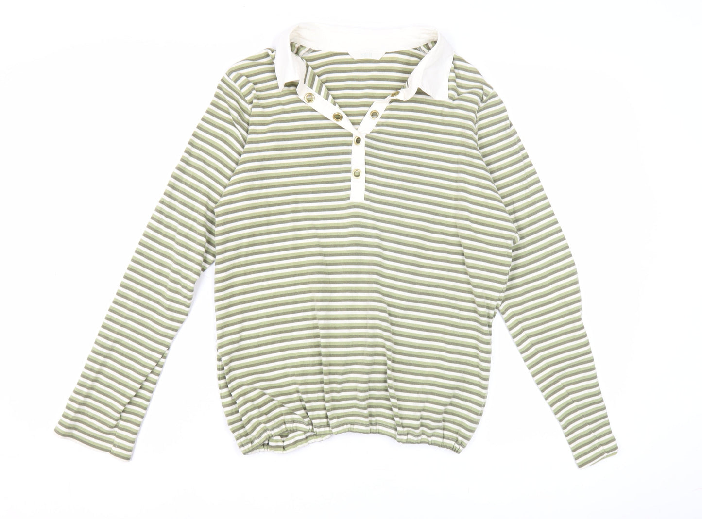 Womens UK Size 16 Marks and Spencer Green Basic Polo