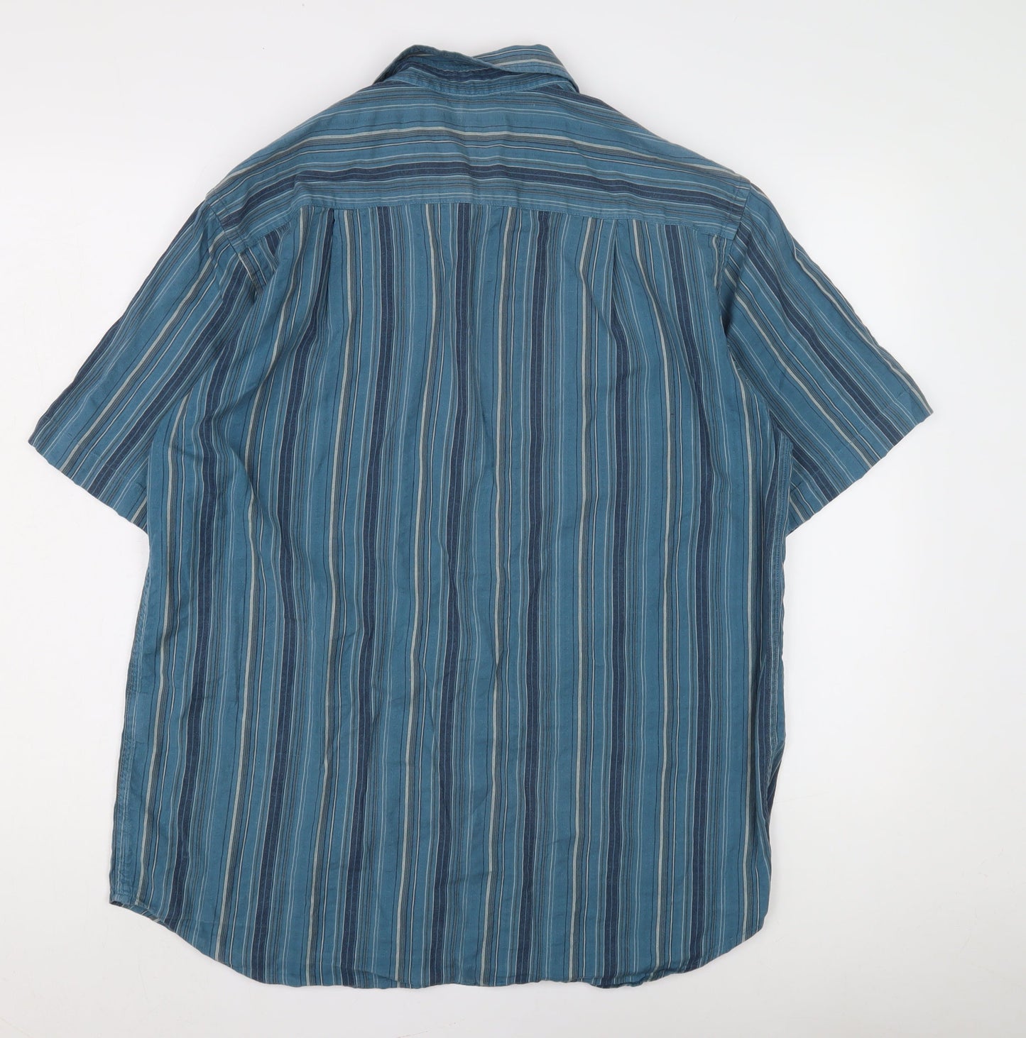 P.G. Field Men’s Blue Striped Shirt L - Casual Comfort