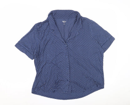 GapBody Women's Blue Polka Dot Pyjama Top L