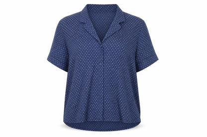 GapBody Women's Blue Polka Dot Pyjama Top L