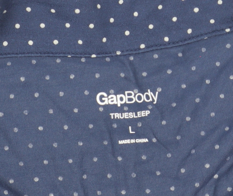 GapBody Women's Blue Polka Dot Pyjama Top L