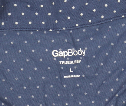 GapBody Women's Blue Polka Dot Pyjama Top L