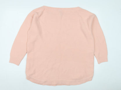 Womens UK Size  Capsule Pink Pullover Jumper