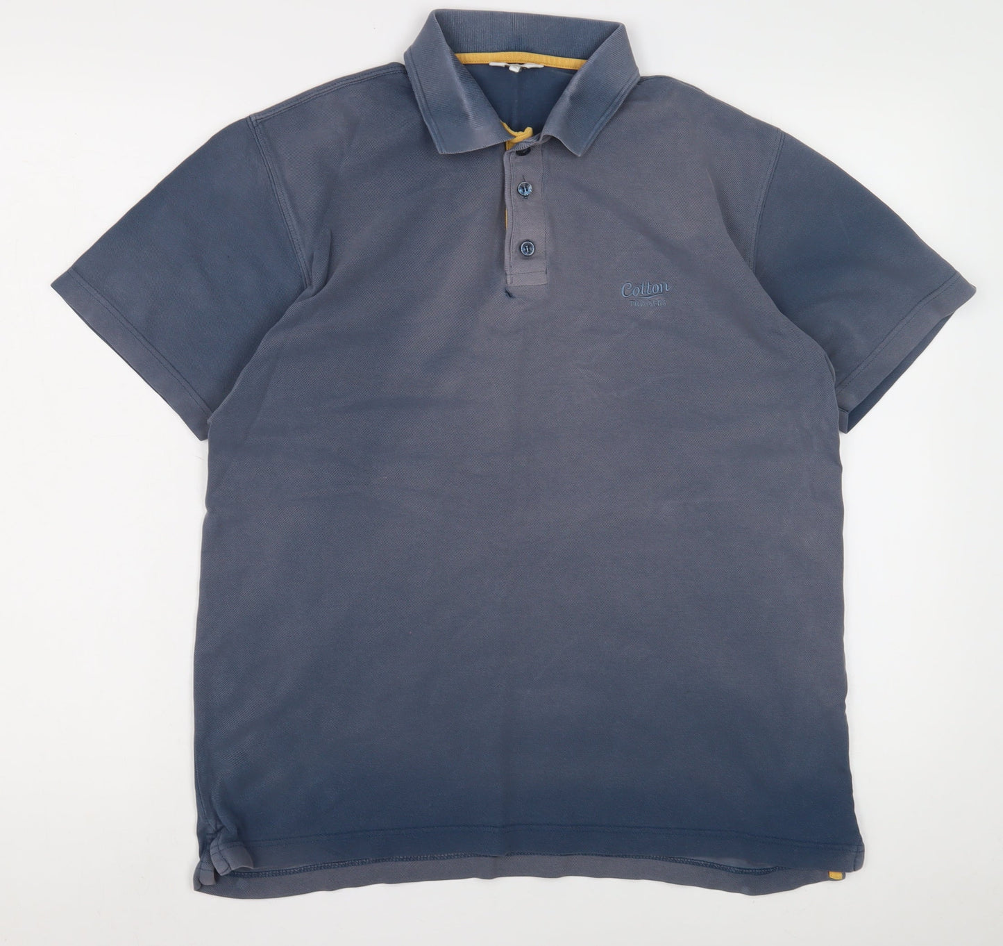 Cotton Traders Men's Blue Polo Shirt M Regular Cotton