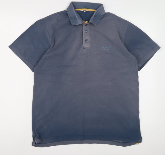 Cotton Traders Men's Blue Polo Shirt M Regular Cotton