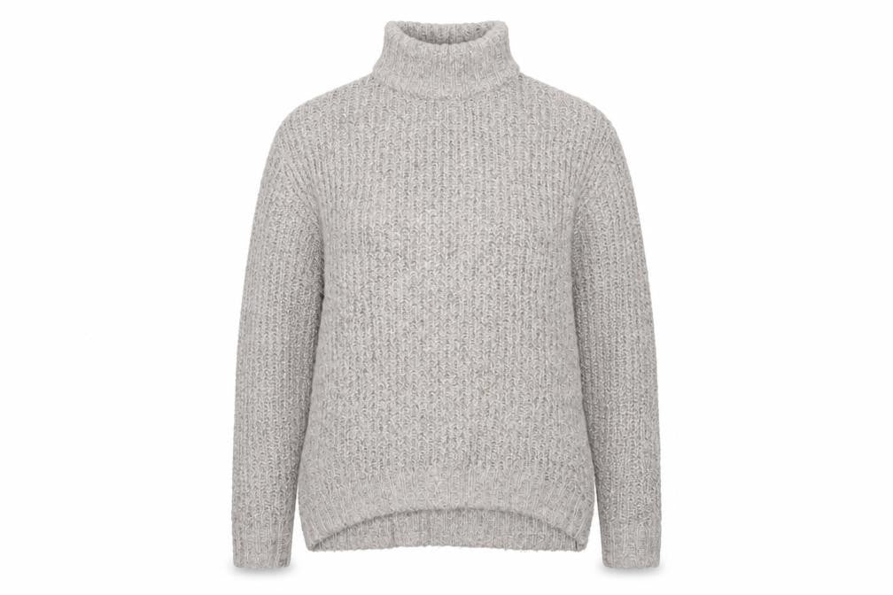 Womens UK Size 8 Warehouse Grey Pullover Jumper