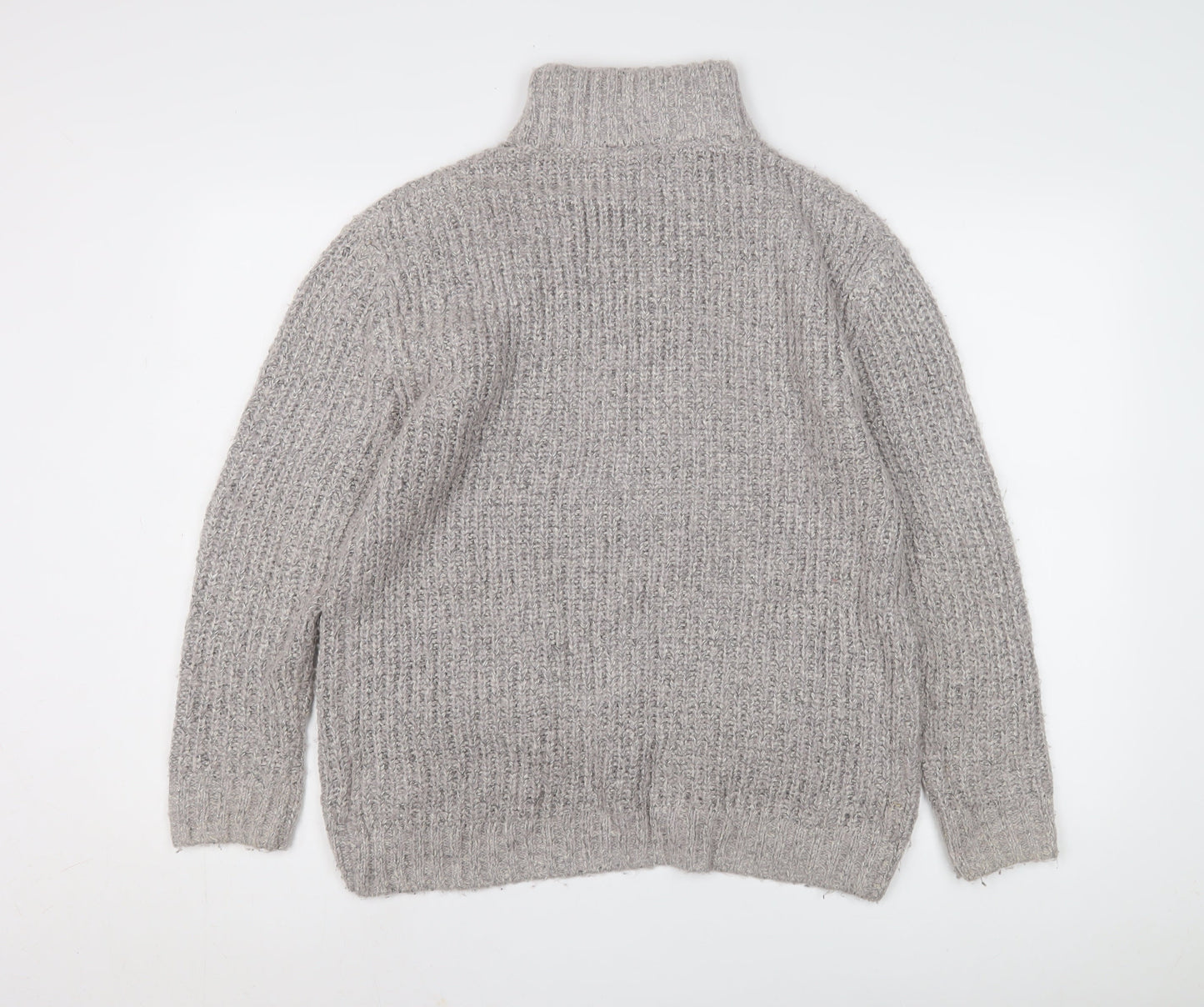 Womens UK Size 8 Warehouse Grey Pullover Jumper