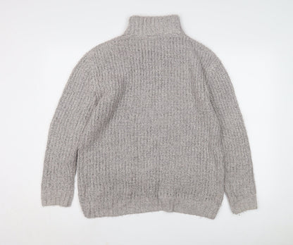 Womens UK Size 8 Warehouse Grey Pullover Jumper