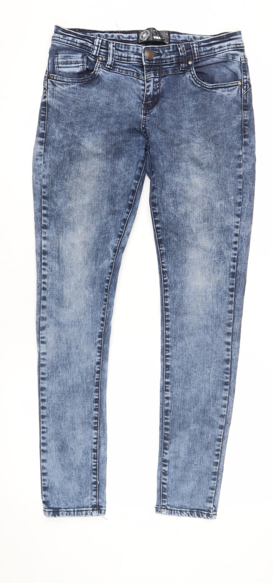New Look Women's Blue Skinny Jeans UK 12