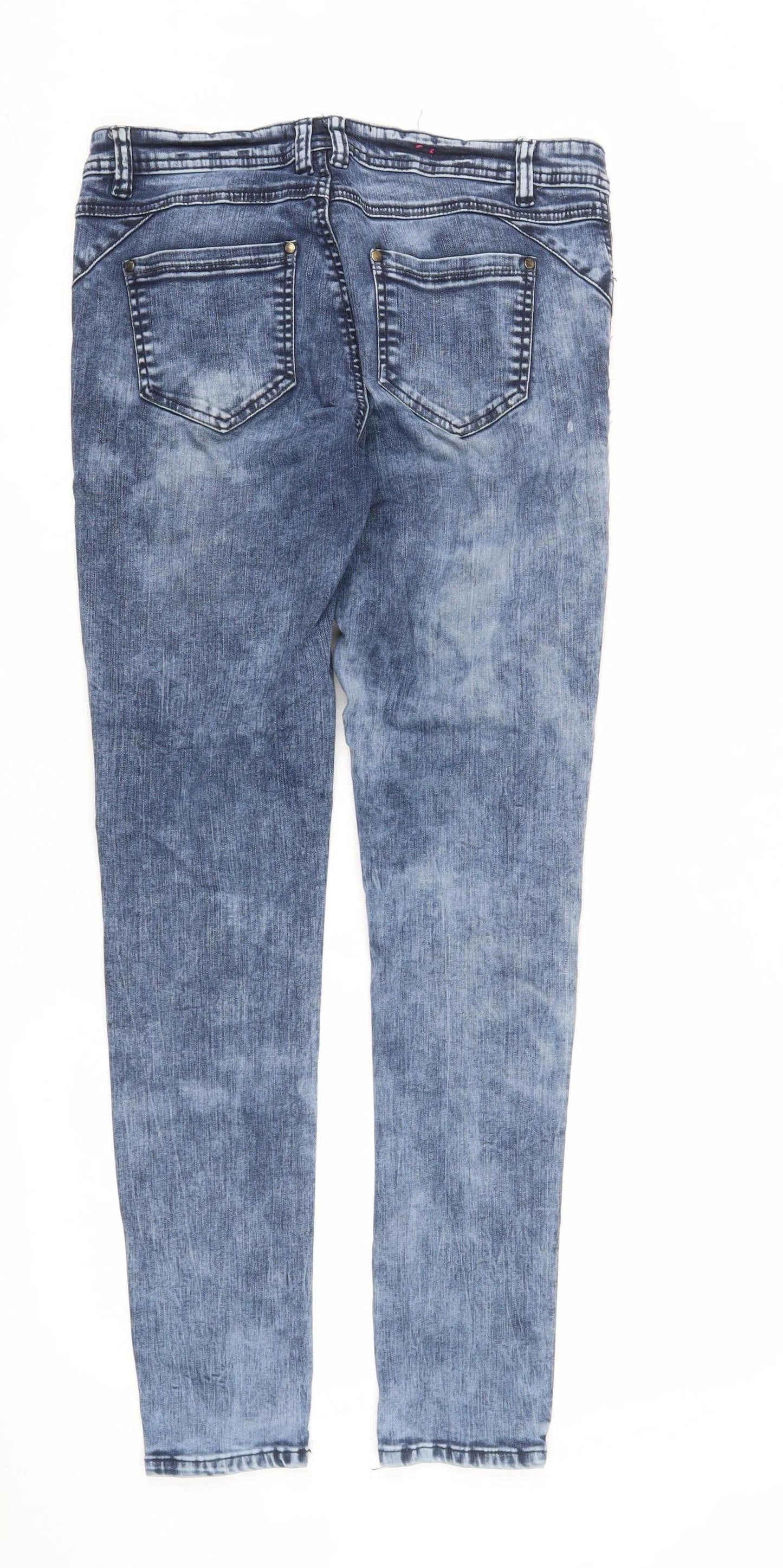 New Look Women's Blue Skinny Jeans UK 12