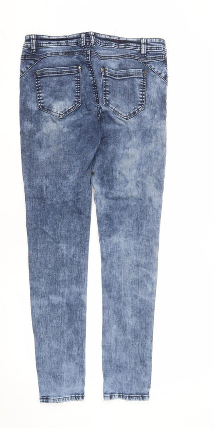 New Look Women's Blue Skinny Jeans UK 12