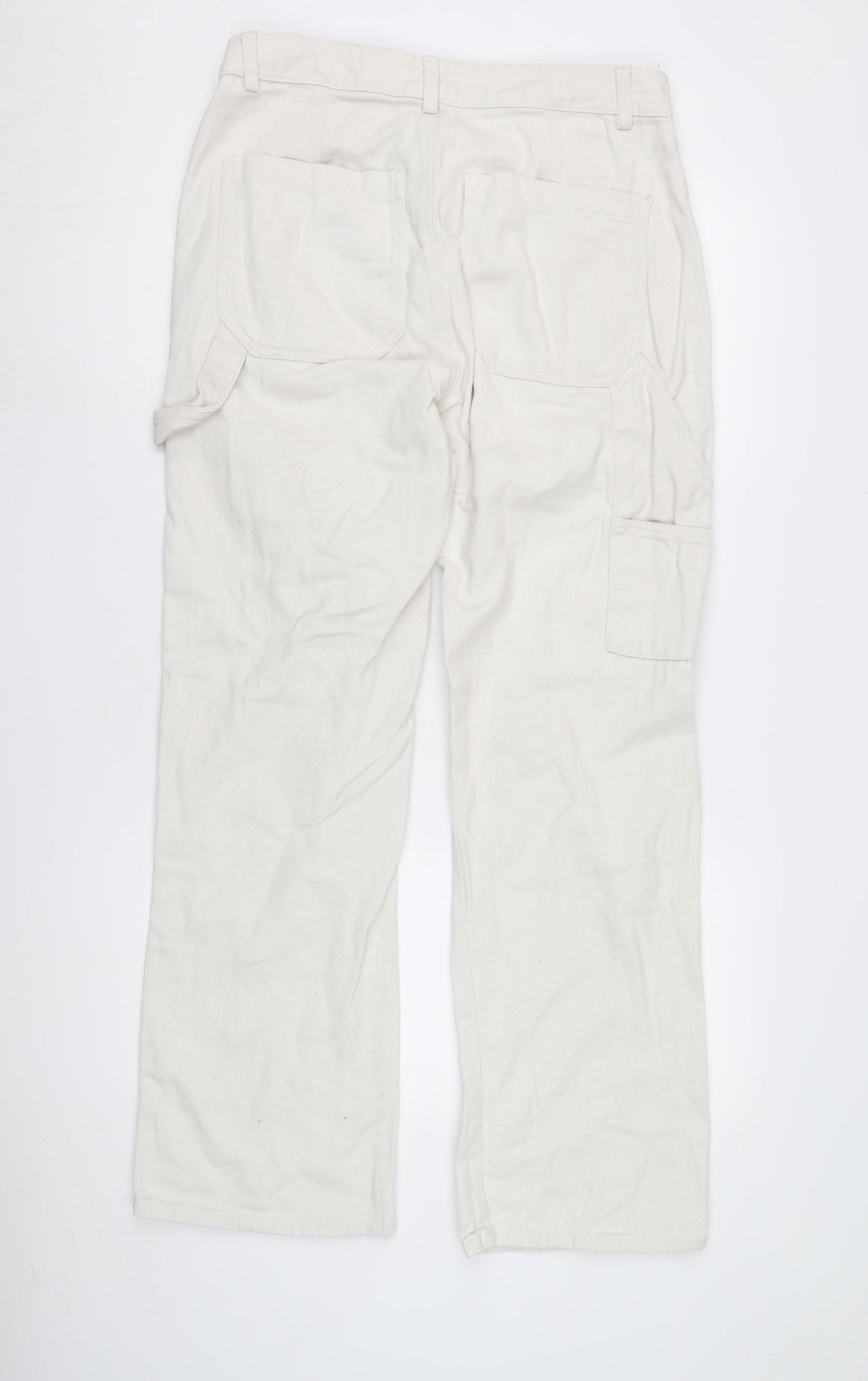 Womens UK Size 12 Unknown  Straight White Jeans
