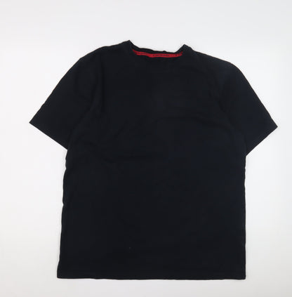 Pierre Cardin Men's Black L T-Shirt, Crew Neck