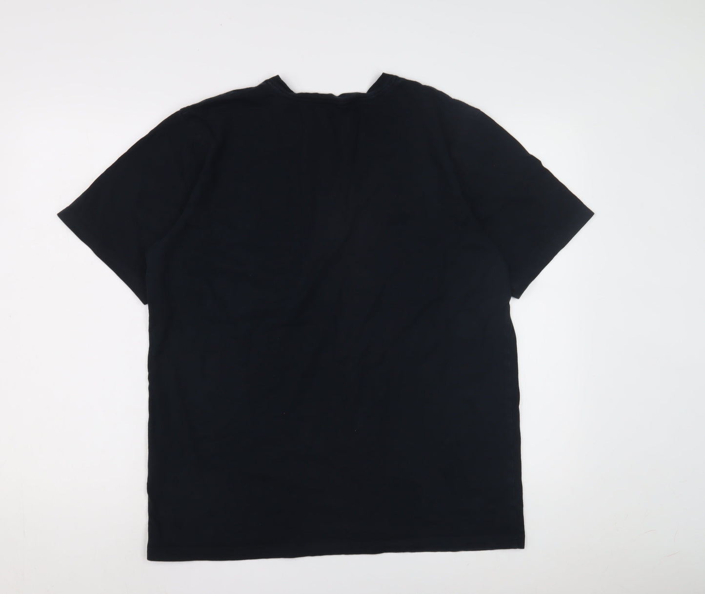 Pierre Cardin Men's Black L T-Shirt, Crew Neck