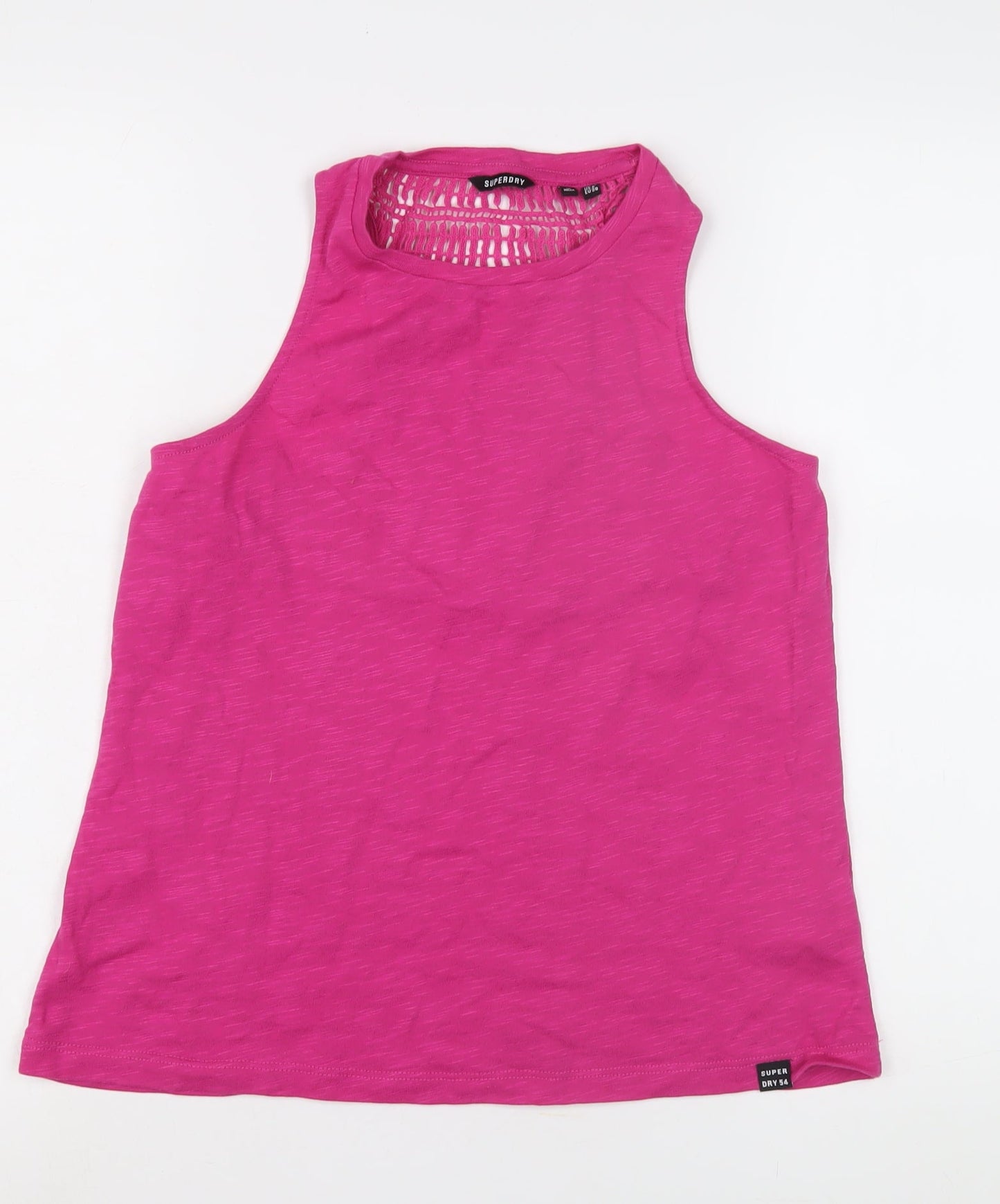 Womens UK Size UK 10 Superdry Pink Basic Tank