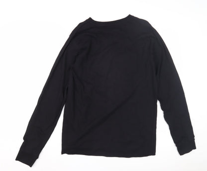 Next Girls Black Graphic Long Sleeve T-Shirt, 16 Years