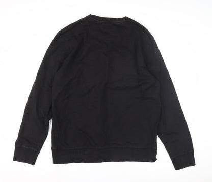 Mens UK Size L NEXT Black Pullover Sweatshirt