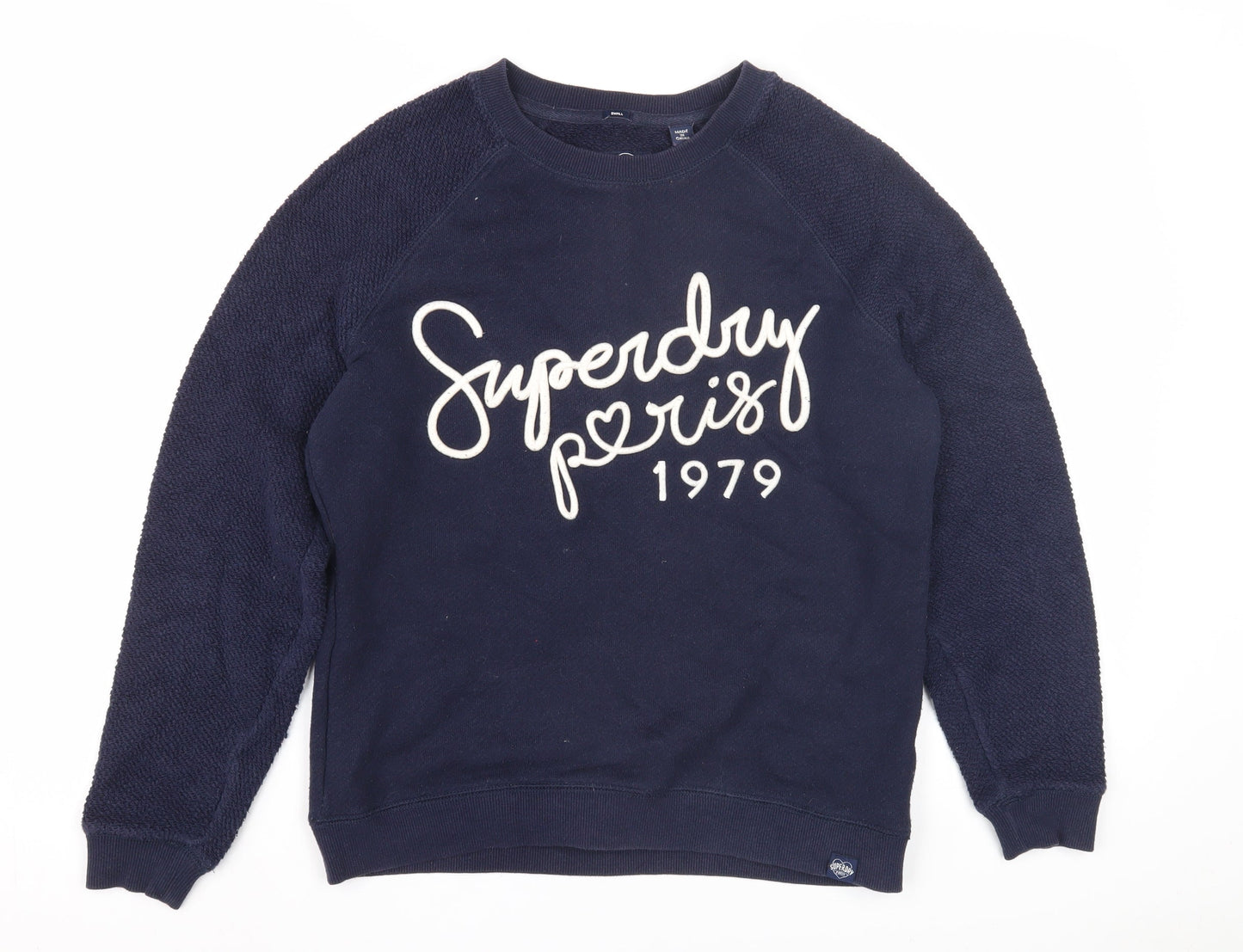Superdry Women's Blue Pullover Sweatshirt S