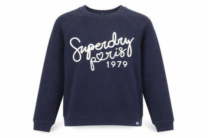 Womens UK Size S Superdry Blue Pullover Sweatshirt