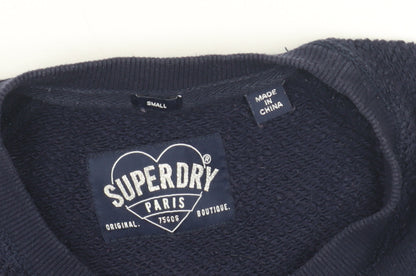 Superdry Women's Blue Pullover Sweatshirt S