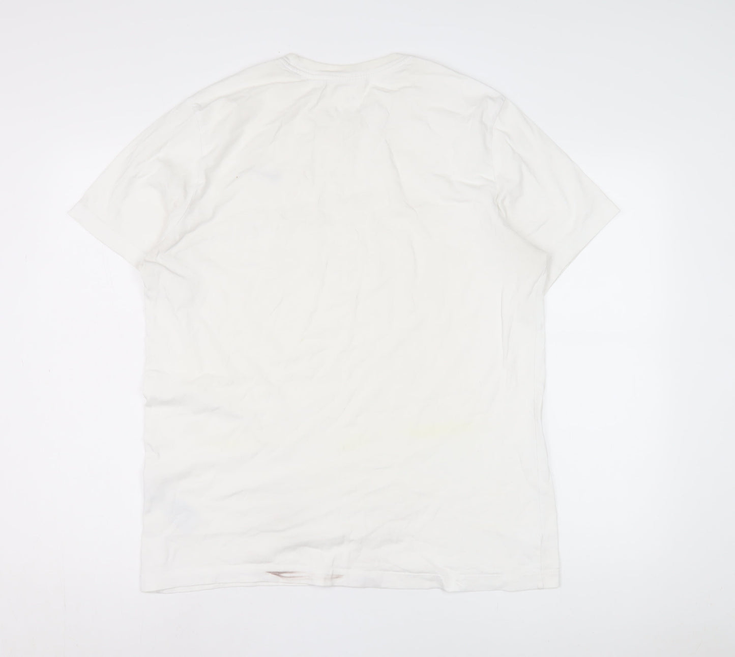 Nike Men's White Crew Neck T-Shirt Size L