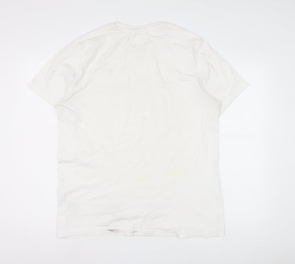 Nike Men's White Crew Neck T-Shirt Size L