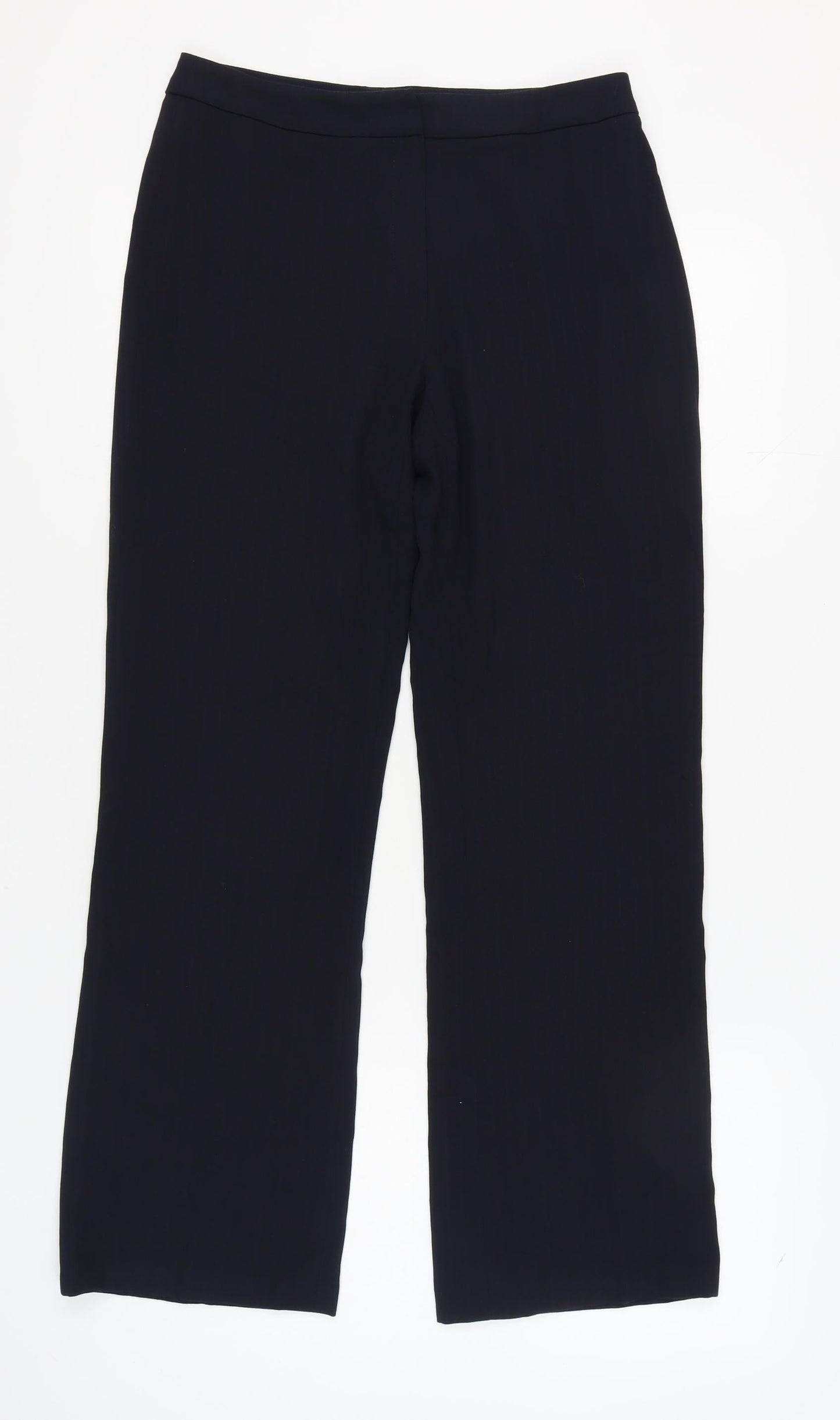 Womens UK Size 12 Debenhams Regular Fit Business Casual Black Trousers