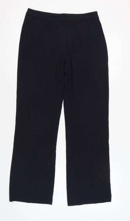 Womens UK Size 12 Debenhams Regular Fit Business Casual Black Trousers
