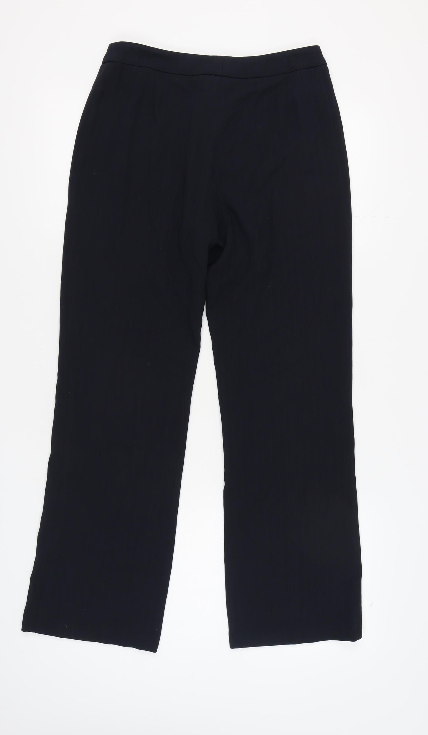 Womens UK Size 12 Debenhams Regular Fit Business Casual Black Trousers