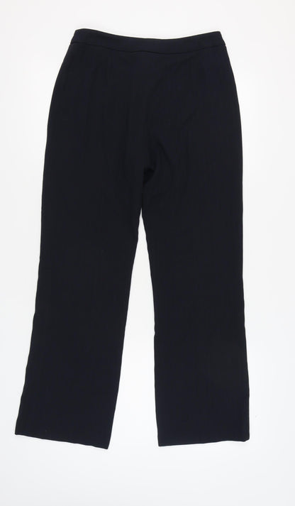 Womens UK Size 12 Debenhams Regular Fit Business Casual Black Trousers