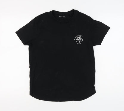 Brave Soul Boys Black Basic Logo T-Shirt - S