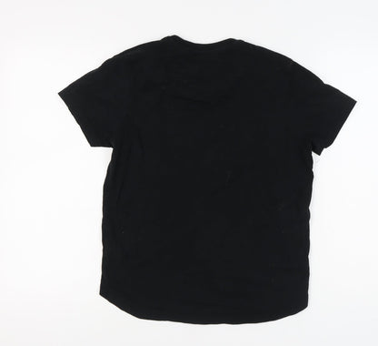 Brave Soul Boys Black Basic Logo T-Shirt - S