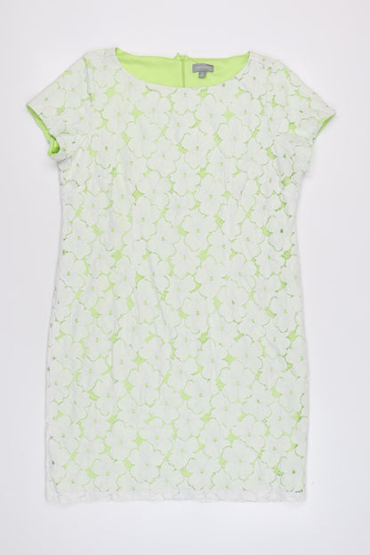 Suzannegrae Women's Green Floral Lace Dress Size 16