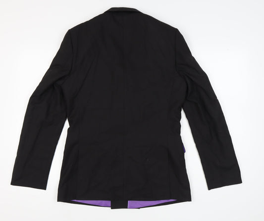 Marks and Spencer Men's Black Double-Breasted Blazer