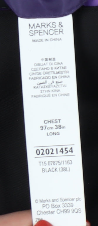 Marks and Spencer Men's Black Double-Breasted Blazer