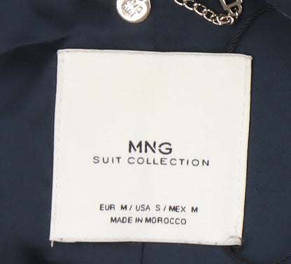 Womens UK Size M MNG Blue Basic Jacket