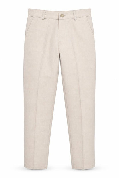 Terry Boys Beige Dress Pants Size 6 Years Formal
