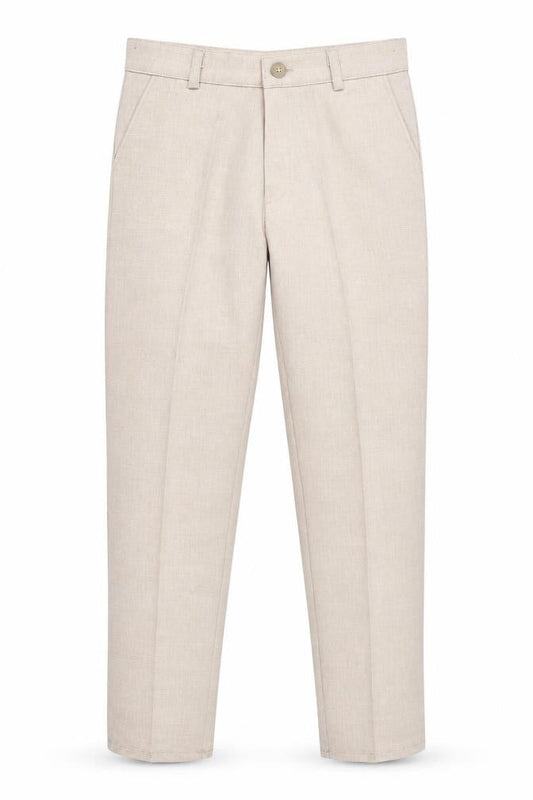 Terry Boys Beige Dress Pants Size 6 Years Formal