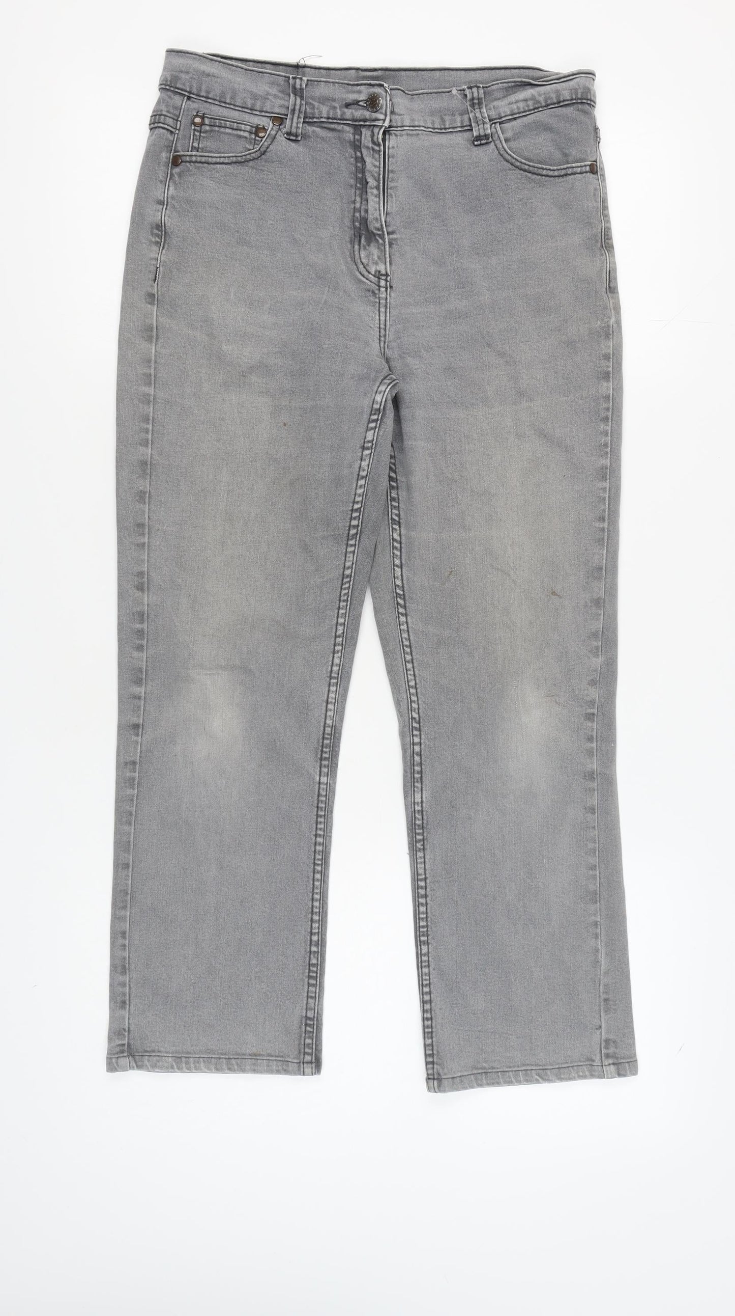 Cotton Traders Women's Grey Denim Jeans Size 14