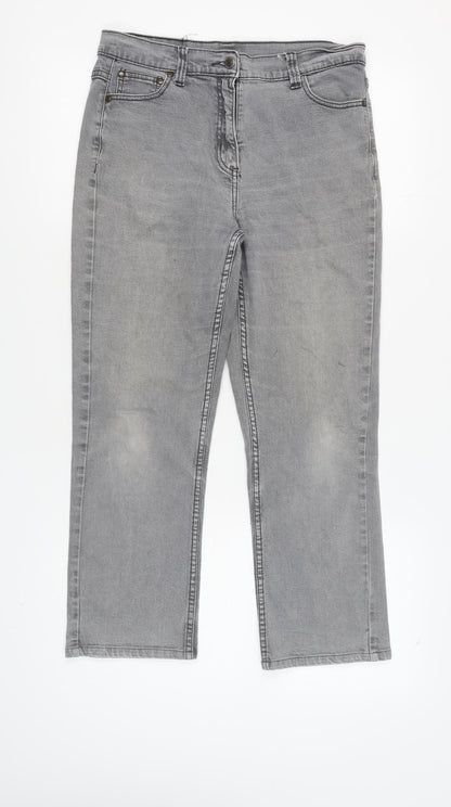 Cotton Traders Women's Grey Denim Jeans Size 14