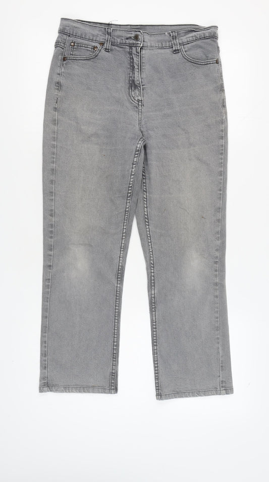 Cotton Traders Women's Grey Denim Jeans Size 14