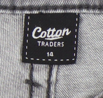 Cotton Traders Women's Grey Denim Jeans Size 14