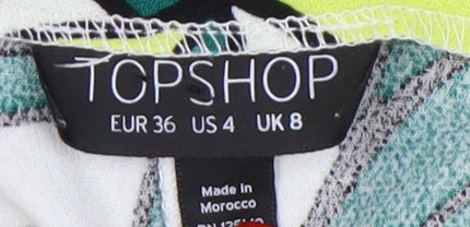 Womens UK Size 8 Topshop Multicoloured Camisole Tank