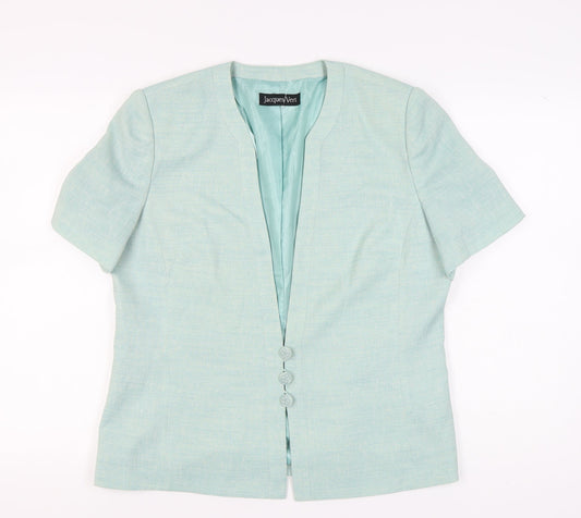 Jacques Vert Women's Green Suit Jacket Size 16