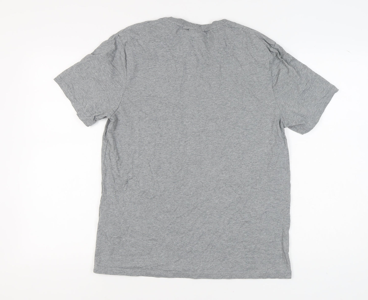 Lyle & Scott Men's Grey Cotton T-Shirt, Size M