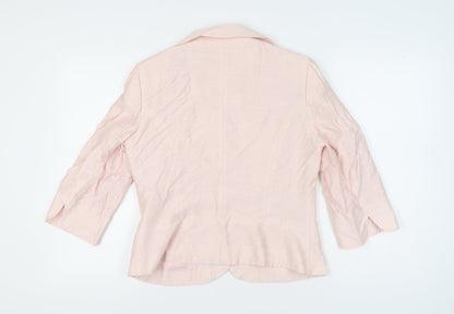 Kaliko Women's Pink Blazer Shawl Collar Size 14