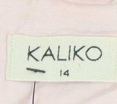 Kaliko Women's Pink Blazer Shawl Collar Size 14
