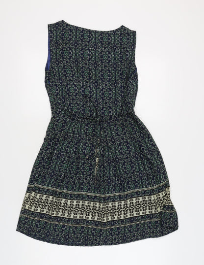 Tenki Women's Blue A-Line Dress, Size 12, Casual Style
