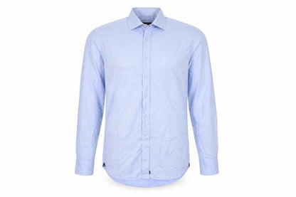 Mens UK Collar Size XL David Saddler Smart Blue  Dress Shirt