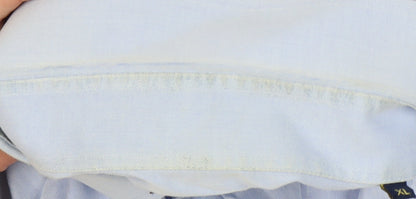 Mens UK Collar Size XL David Saddler Smart Blue  Dress Shirt